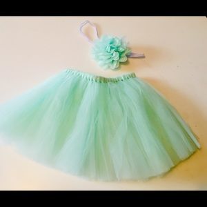 Newborn Tutu with matching headband